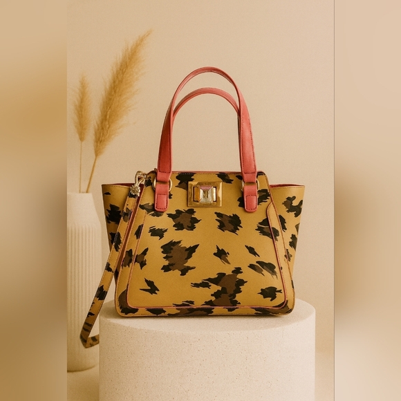 Juicy Couture Handbags - Juicy Couture Wild Thing Small Leather Tote Bag, Natural Leopard Print
